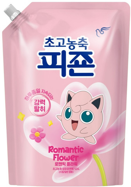 피죤 초고농축 오리지널 로맨틱플라워 리필, 1개, 1.3L