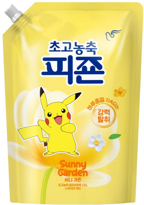 피죤 초고농축 강력탈취 오리지널 써니가든 섬유유연제 리필, 1.3L, 1개