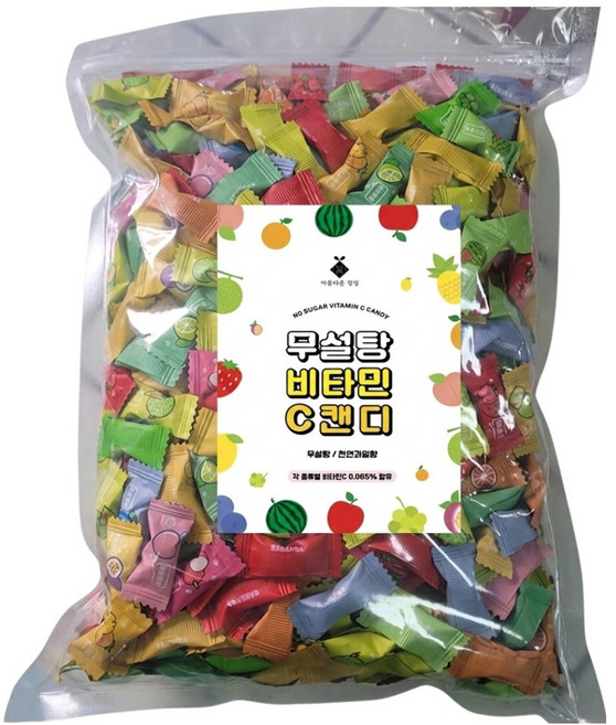 아름다운정성 무설탕 비타민C 캔디, 600g, 1개