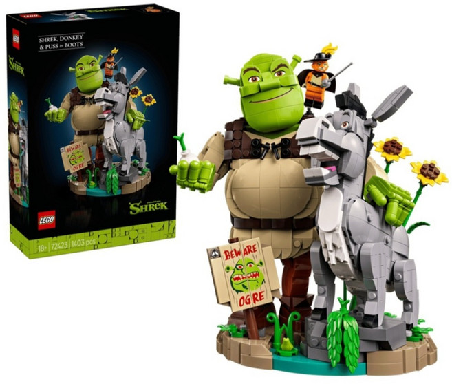 LEGO 72423 史瑞克系列 史瑞克、驢子與鞋貓劍客 Shrek Donkey & Puss in Boots, 1個