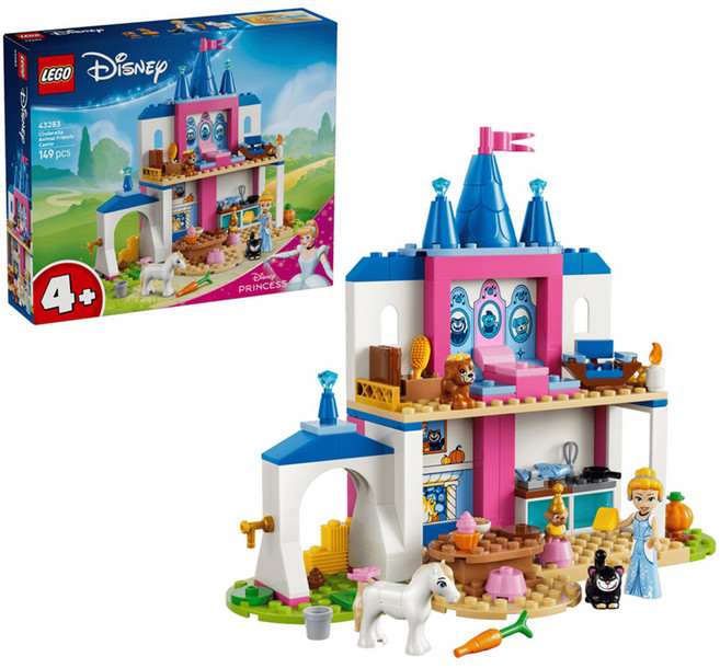 LEGO 迪士尼系列 灰姑娘與動物的城堡 Cinderella Animal Friends Castle 43283, 1個