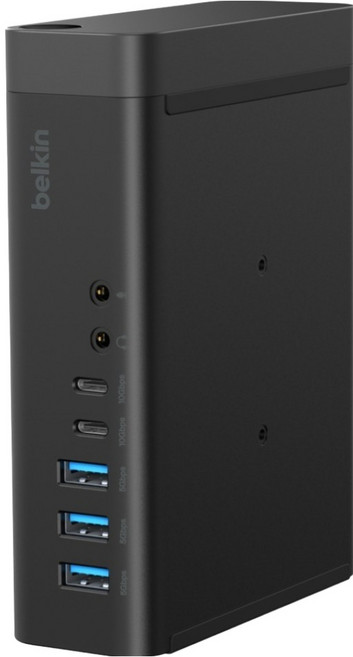 벨킨 connect USB-C 16 in 1 10Gbps 4K 60Hz DisplayLink 100W PD 트리플 디스플레이 독 INC026qcBK, 블랙, 1개