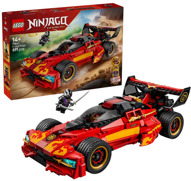LEGO 旋風忍者 X-1 忍者電極跑車 15週年紀念版 Ninja Charger 15th Anniversary 71867, 1個