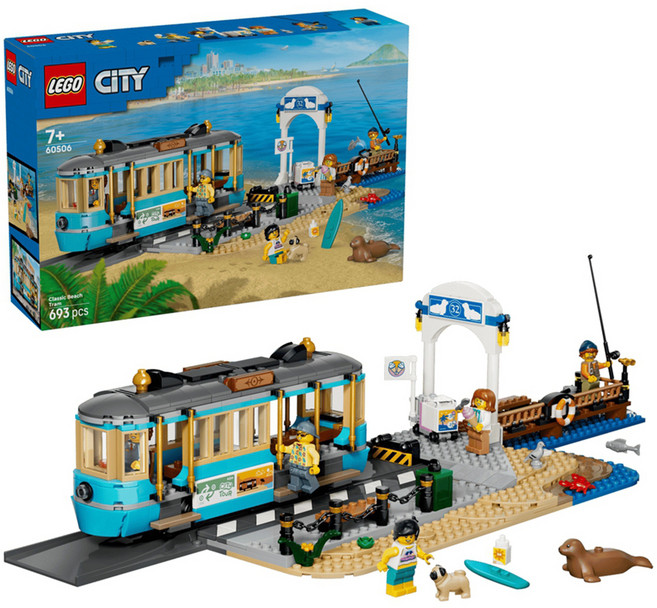 LEGO 60506 城市系列 經典海灘路面電車 Classic Beach Streetcar, 1個