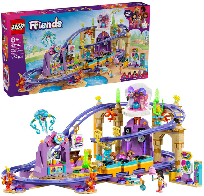 LEGO 42703 好朋友系列 美人魚雲霄飛車 Mermaid Roller Coaster Ride, 1個