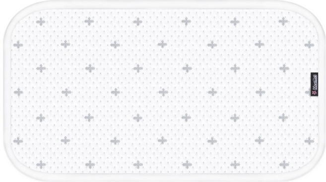마니또 듀라론 아이스 냉감 아기 베개 패드, 크로스그레이, 1개