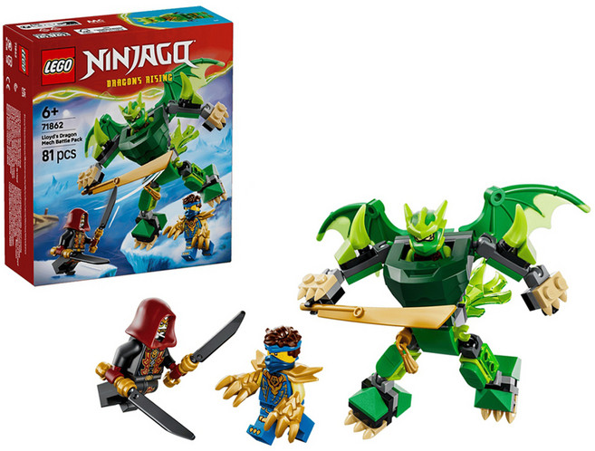 LEGO 71862 旋風忍者系列 勞埃德的猛龍機械人戰鬥組 Lloyd's Dragon Mech Battle Pack, 1個