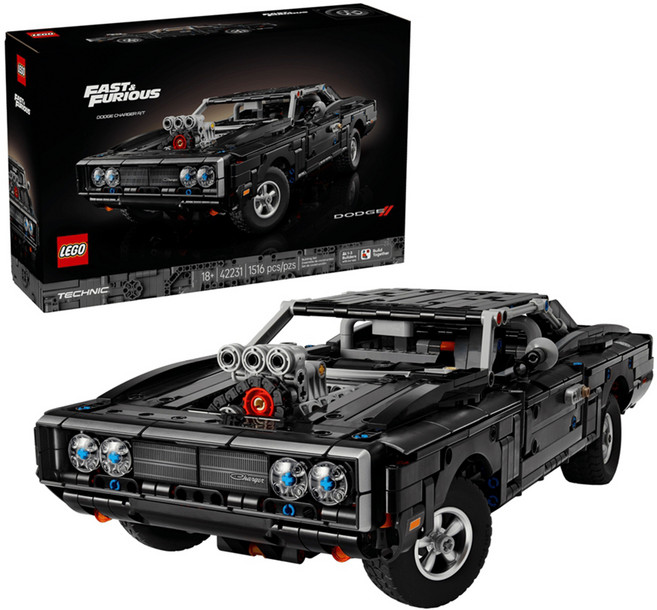 LEGO 42231 動力科技系列 玩命關頭道奇 Charger R/T Fast and Furious Dodge Charger R/T Car, 1個