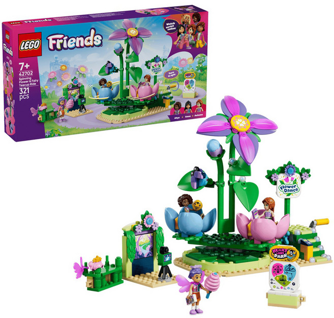 LEGO 42702 好朋友系列 花朵和仙子咖啡杯 Spinning Flower & Fairy Teacup Ride, 1個
