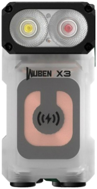 Wuben 標準版 Owl 700流明 貓頭鷹 轉角手電筒 X3, 白色, 1個