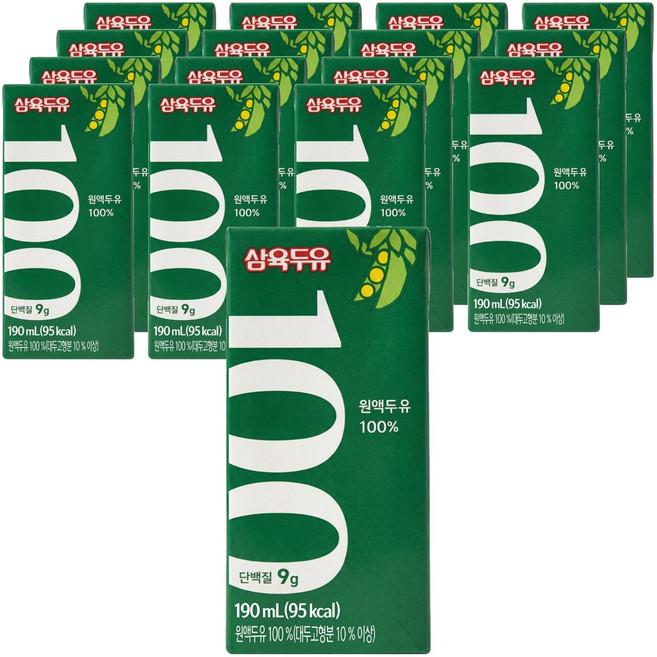 삼육두유 100, 190ml, 16개