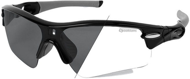 Oaklans 偏光變色防紫外線運動太陽眼鏡 GT300, 1個, C4 黑色(鏡框) + 變色(鏡片)