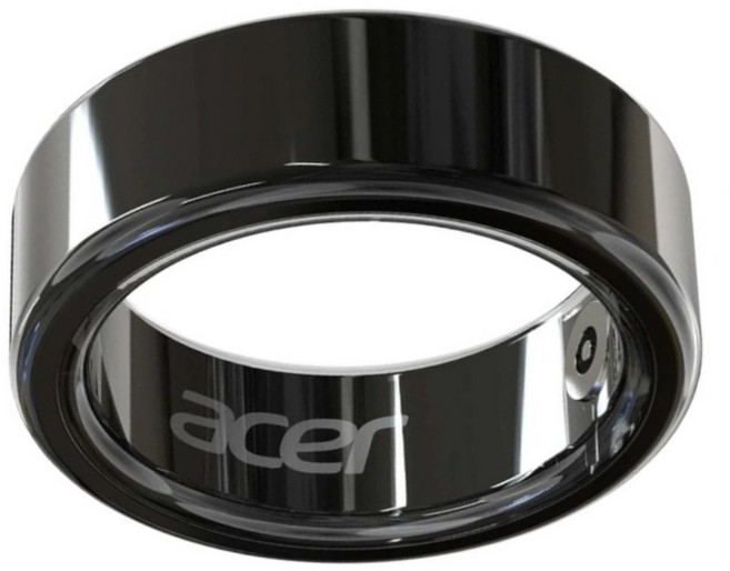 acer 宏碁 Freesense Ring 智慧戒指, 亮黑色, 美國尺寸6