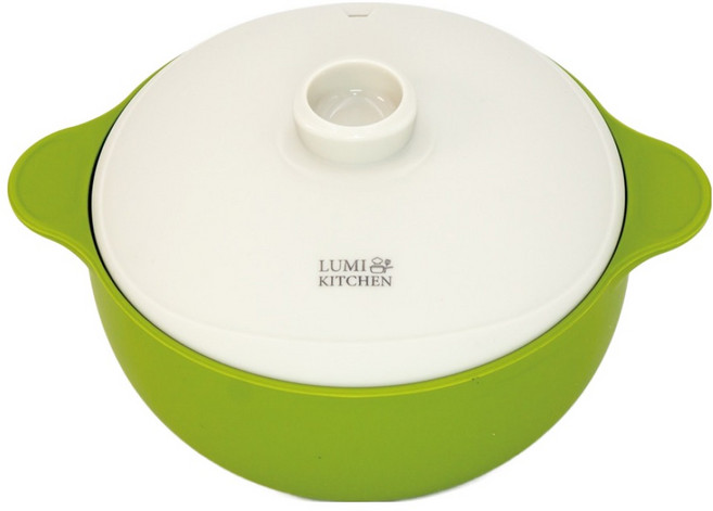 루미키친 실리콘 찜용기 Large, 그린, 1개