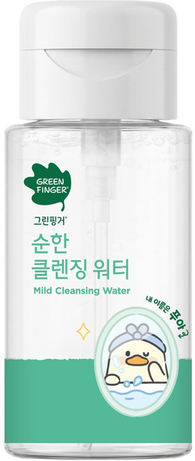 그린핑거 순한 유아 페이셜 클렌징워터 푸아, 1개, 200ml