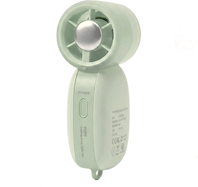 HIPPORIZZ PUFF 舒芙蕾輕巧風扇, 沁涼薄荷, PUFF Mini Handheld Turbo Fan