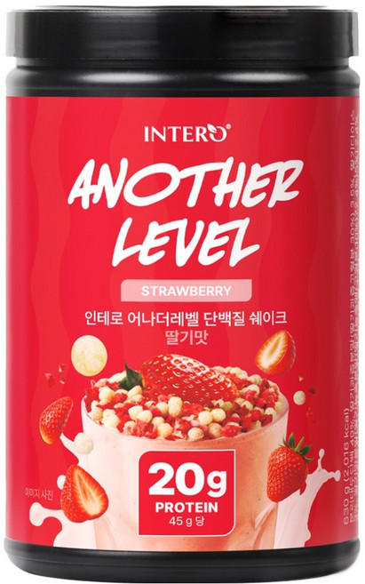 인테로 어나더레벨 단백질 쉐이크 딸기맛, 1개, 630g