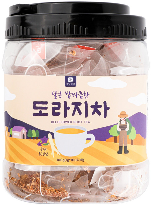 미담식품 삼각티백 도라지차, 1g, 1개, 100개입