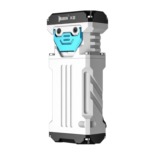 Wuben X2 2500流明 146米射程 高亮泛光EDC手電筒 中白光, 白色, 1個
