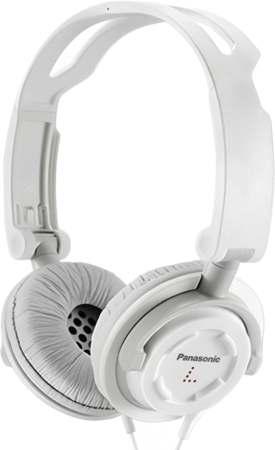Panasonic 可摺疊頭戴式耳機, 白色, RP-DJS150-W