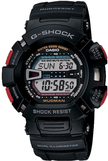 CASIO 卡西歐 G-SHOCK 男用 Mudman 戶外 軍人手錶 G-9000-1