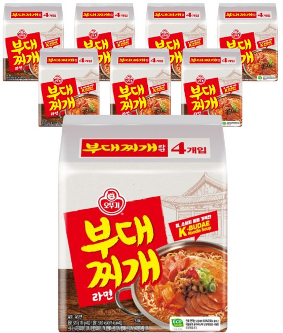 오뚜기 부대찌개 라면 130g, 32개
