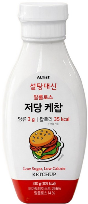 설탕대신 알룰로스 저당 케첩, 1개, 310g