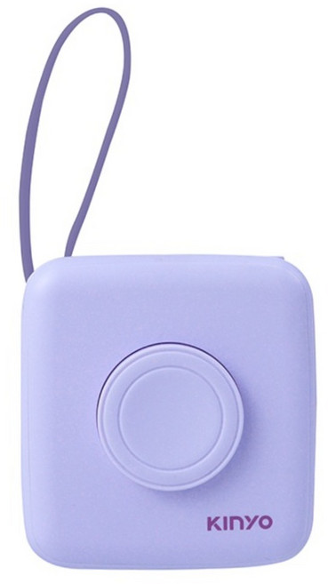 Kinyo 八合一行動電源 10000mAh Type-C + Lightning, 紫色, KPB-2306