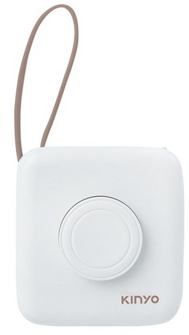 Kinyo 八合一行動電源 10000mAh Type-C + Lightning, 白色, KPB-2306