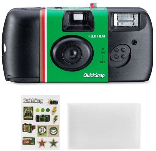 FUJIFILM 富士 一次性相機 Quick Snap + 相簿 + 貼紙組, 單一商品, 1個
