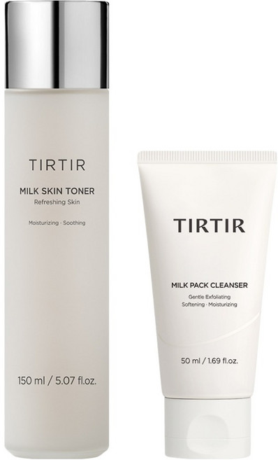 티르티르 밀크스킨토너 150ml + 밀크팩클렌저 50ml 세트, 1세트