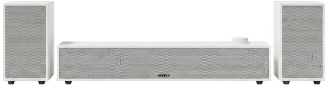 아이리버 2.1채널 블루투스 스피커 PC 사운드바, 화이트, IBS-V200