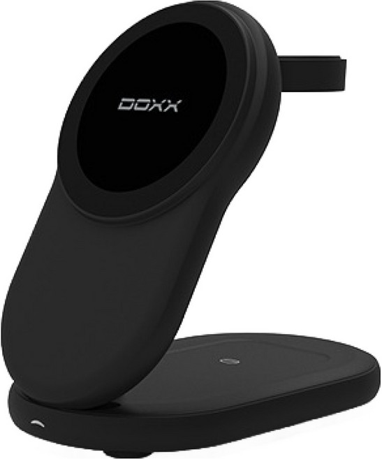 DOXX 맥세이프 3in1 폴더블 무선 고속 충전기, 블랙, 1개