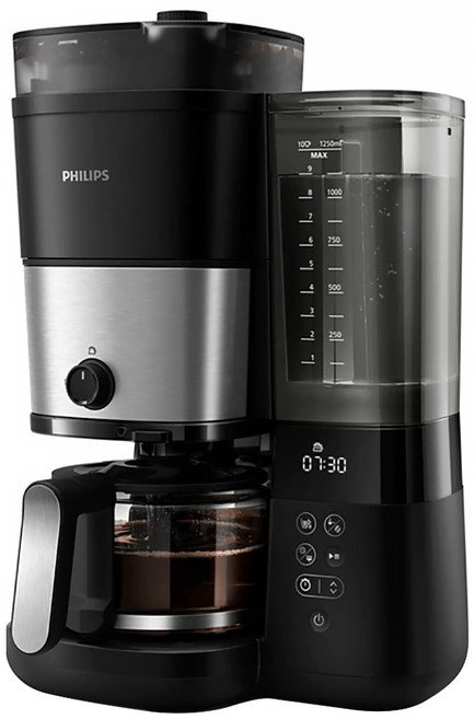 PHILIPS 飛利浦 全自動雙研磨美式咖啡機, 黑銀色, HD7900/50