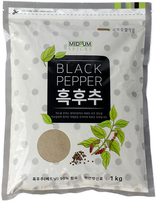 미드움애 흑후추 분말, 1개, 1kg