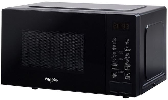 Whirlpool 惠而浦 20公升 微電腦微波爐 夜空黑, MWP201EBT