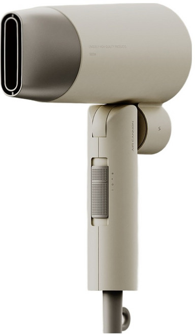 EDIR 旅行家用低噪音輕巧摺疊迷你吹風機, 燕麥米色, 單一商品