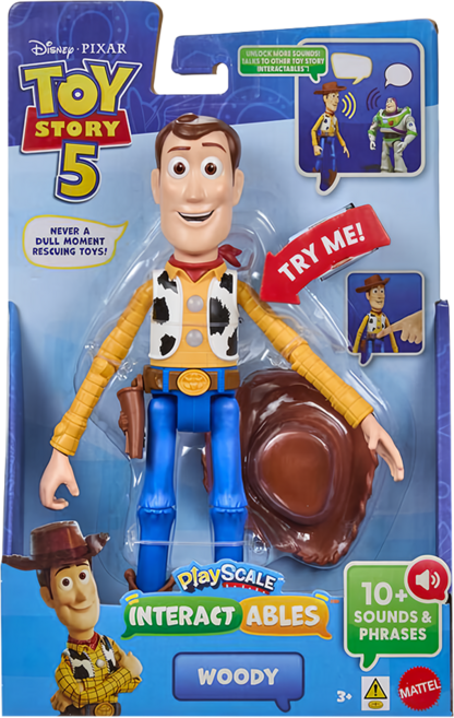 TOY STORY 玩具總動員 5 互動人偶公仔 胡迪, 1個