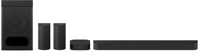 SONY 索尼 BRAVIA 多件式環繞家庭劇院揚聲器, 黑色, HT-S60