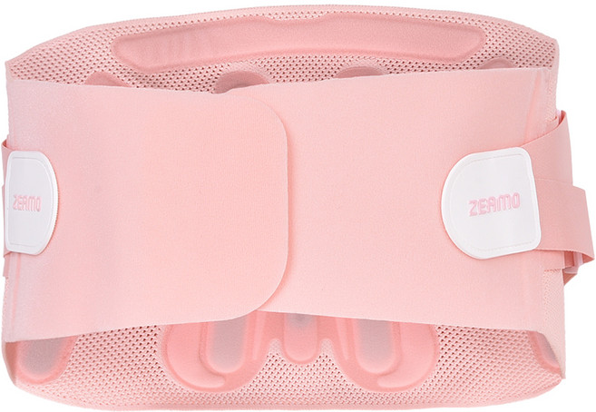ZEAMO 日本蝶型支撐透氣護腰帶 蜂巢透氣PRO腰部固定帶, 粉紅色, 1個
