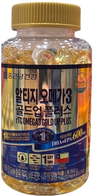 Chong Kun Dang 鍾根堂 rTG Omega-3 202g, 1個
