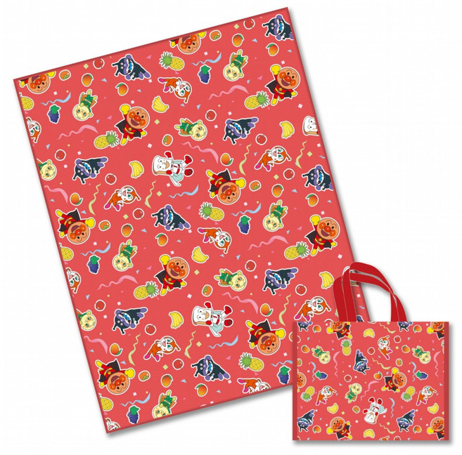 ANPANMAN 麵包超人 10週年野餐墊 附收納袋, 紅色