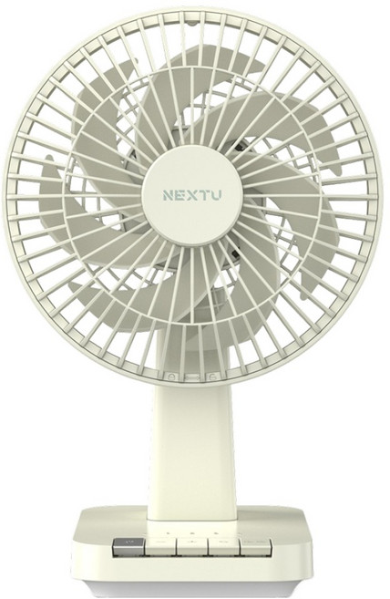 넥스트유 에어스핀 F3 미니 저소음 회전형 무선 탁상용 선풍기, 그린, 875WIND