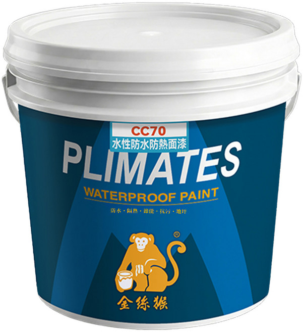 PLIMATES 金絲猴 水性防水防熱面漆 3加侖 CC70, 綠色, 15kg, 1個