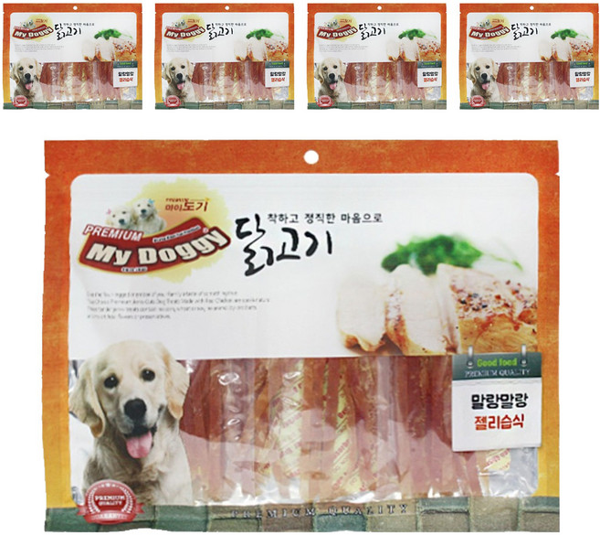 마이도기 강아지 펫더맨 프리미엄 애견간식, 젤리습식, 5개, 300g
