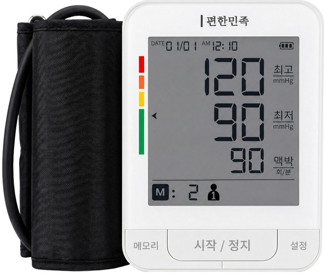 편한민족 국산 음성안내 부정맥 탐지 피트 커프 전자 자동 혈압계, bh-160, 1개