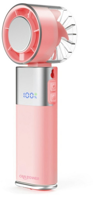CAN POWER 防爆半導體製冷小風扇 固態電池4000mAh, 落櫻粉, CP-F06