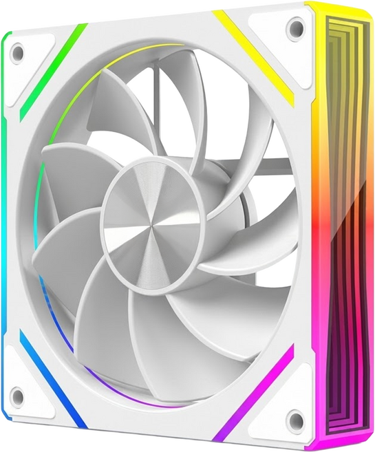 Aura ARGB電競電腦風扇, 白色反向, 1個, 7Pro