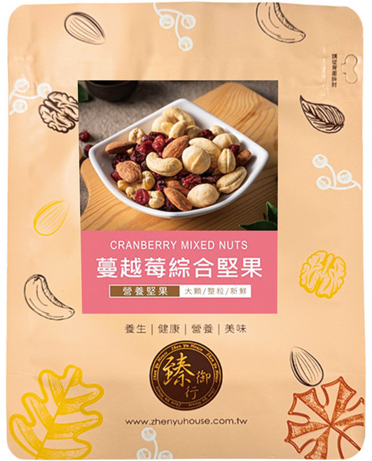 臻御行 蔓越莓綜合堅果, 200g, 1個