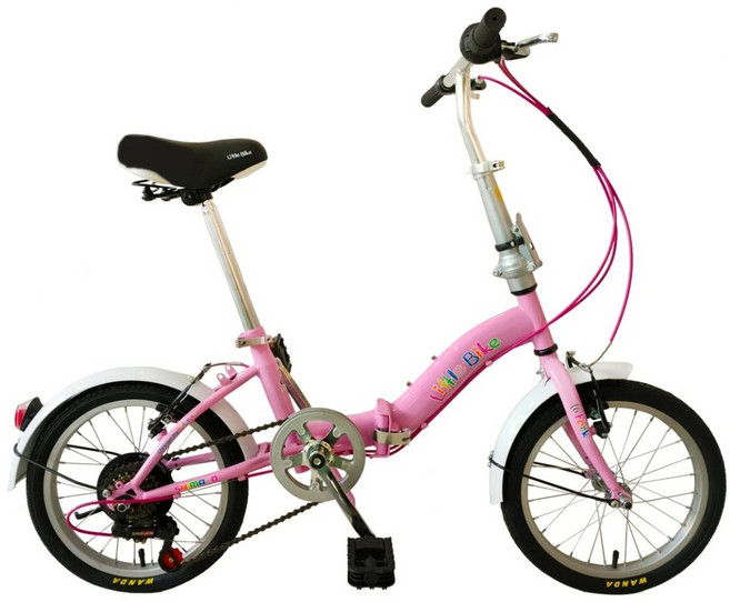 HUB&DYNE Little bike 16吋6速兒童折疊車, 粉色, 16吋